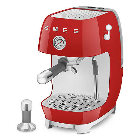 Smeg - ECF03RDEU - Manuell espresso med Cold Brew, Röd