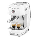 Smeg - ECF03WHEU - Manuell espresso med Cold Brew, Vit