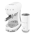 Smeg - ECF12WHEU - Espressomaskin & mjölkskummare, Vit
