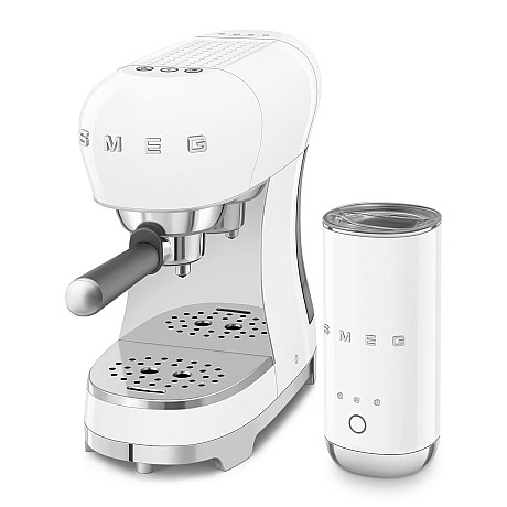 Smeg - ECF12WHEU - Espressomaskin & mjölkskummare, Vit