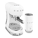 Smeg - ECF12WHEU - Espressomaskin & mjölkskummare, Vit