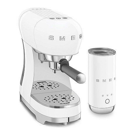 Smeg - ECF12WHEU - Espressomaskin & mjölkskummare, Vit