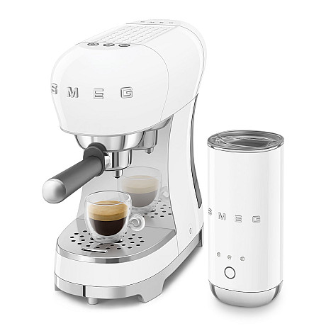 Smeg - ECF12WHEU - Espressomaskin & mjölkskummare, Vit