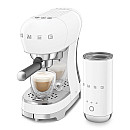 Smeg - ECF12WHEU - Espressomaskin & mjölkskummare, Vit