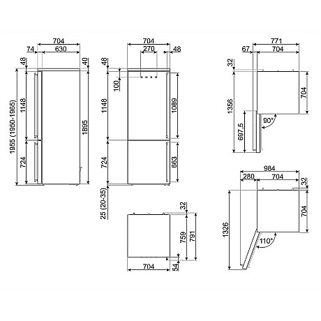 Smeg - FA8005LAO6 - NoFrost med dubbla kylsystem