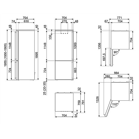 Smeg - FA8005LPO6 - NoFrost med LED belysning