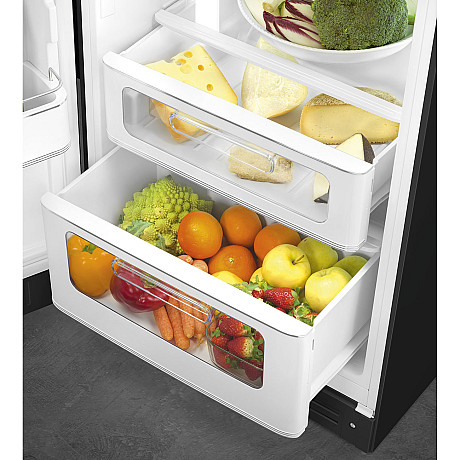 Smeg - FAB30LBL6 - Svart högblank, 50's Style