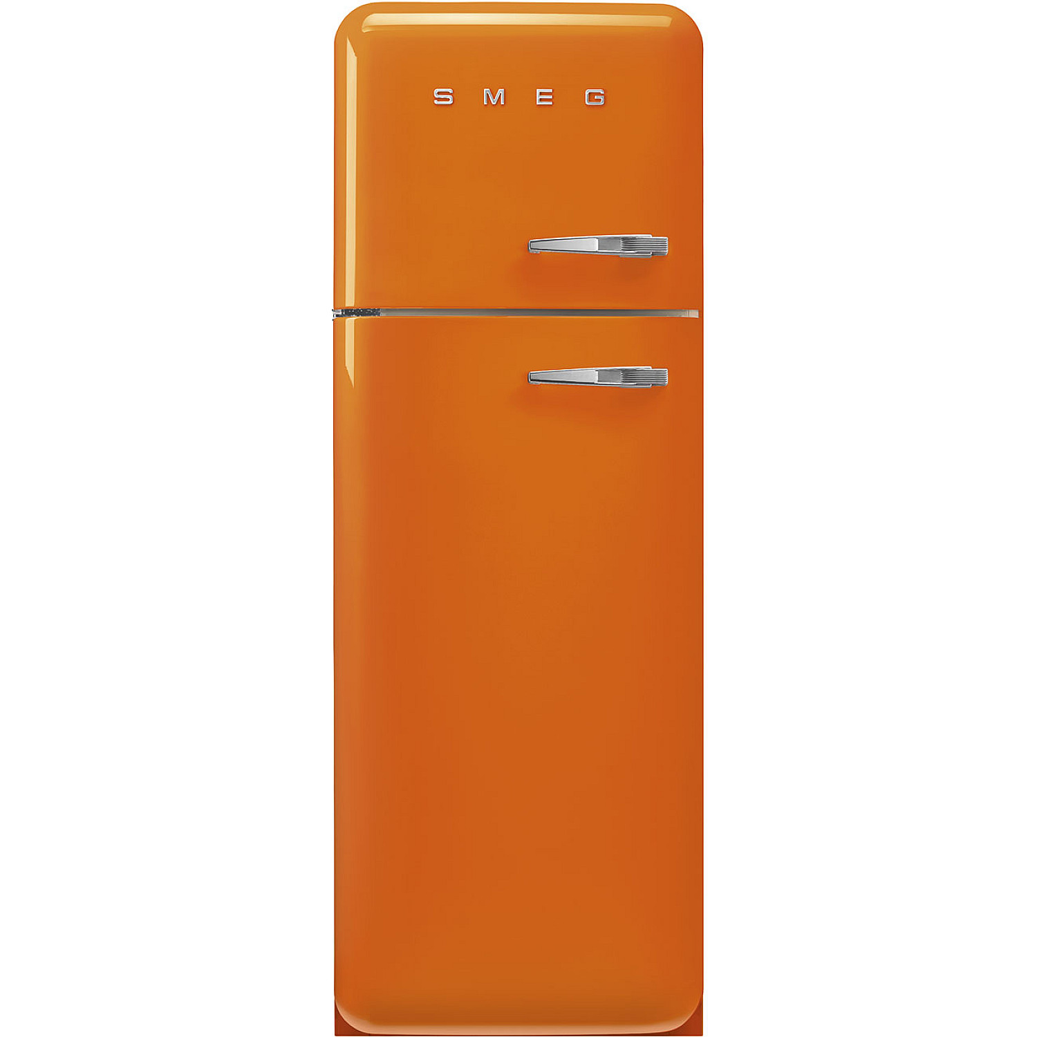 Smeg frys över kylskåp fab30lor6 - orange, 50's style