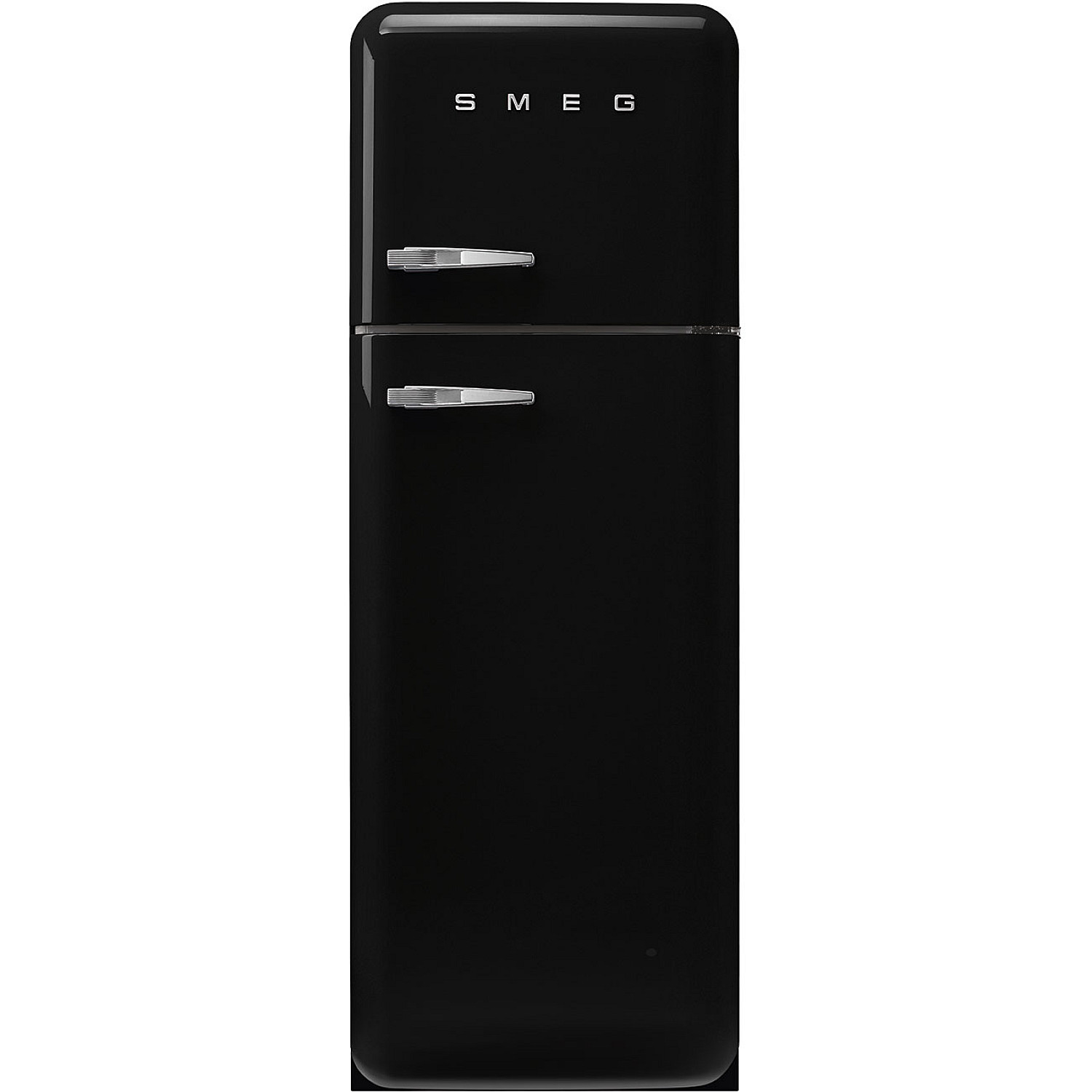 Smeg frys &ouml;ver kylsk&aring;p fab30rbl6 - svart, 50's style, tyst & led belysning