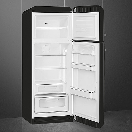 Smeg - FAB30RBL6 - Svart, 50's style, Tyst & LED belysning