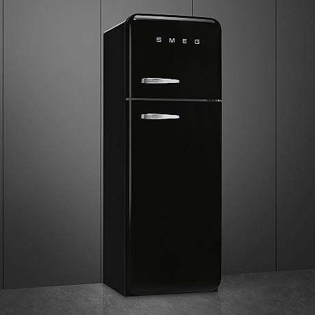 Smeg - FAB30RBL6 - Svart, 50's style, Tyst & LED belysning