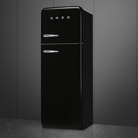 Smeg - FAB30RBL6 - Svart, 50's style, Tyst & LED belysning