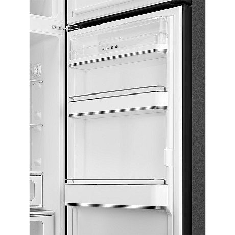 Smeg - FAB30RBL6 - Svart, 50's style, Tyst & LED belysning