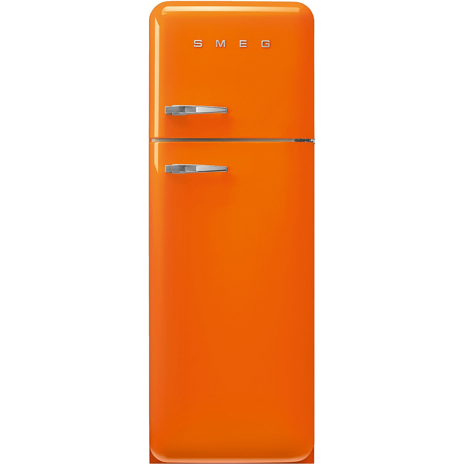 Smeg frys över kylskåp fab30ror6 - orange, 50's style