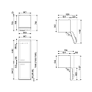 Smeg - FAB32RWH6 , Vit 50-talsdesign, NoFrost & Tyst