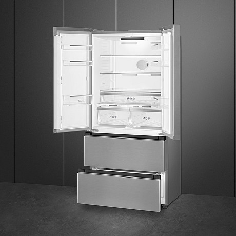Smeg - FQ55FXDD - Inox look, NoFrost teknik & LED belysning