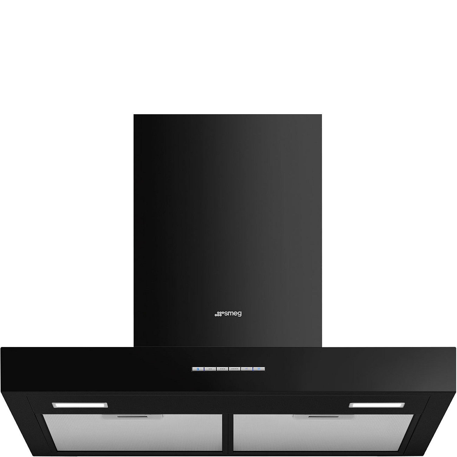 Smeg vägghängd fläkt kbt600bl - svart, bredd 60 cm