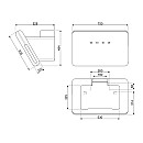 Smeg - KFAB84MW 50's Style - Matt vit, Bredd 75 cm