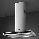 Smeg - KLTI9L4X - Rostfritt stål och svart glas, Bredd 90 cm
