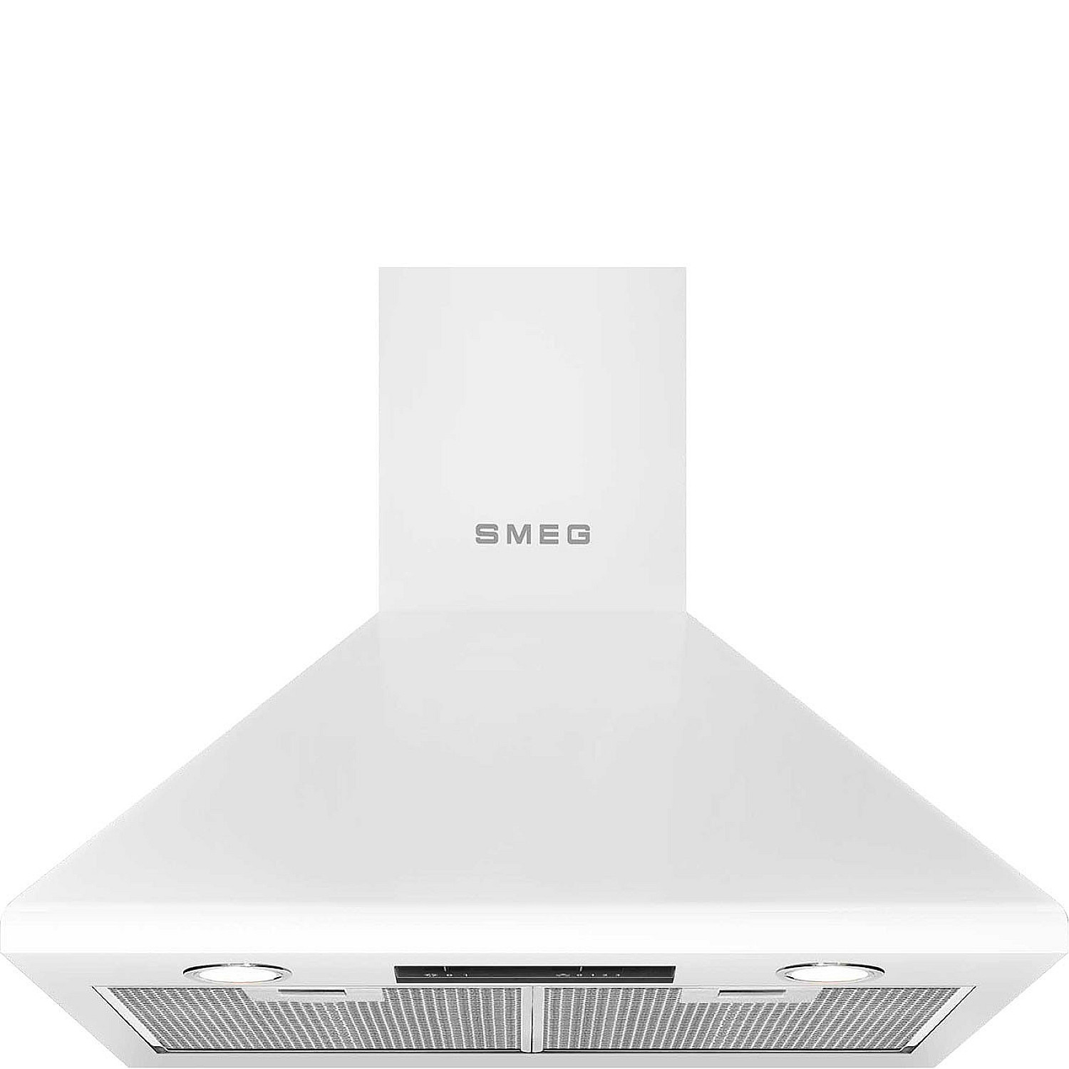 Smeg vägghängd fläkt ksed65be vit köksfläkt led belysning