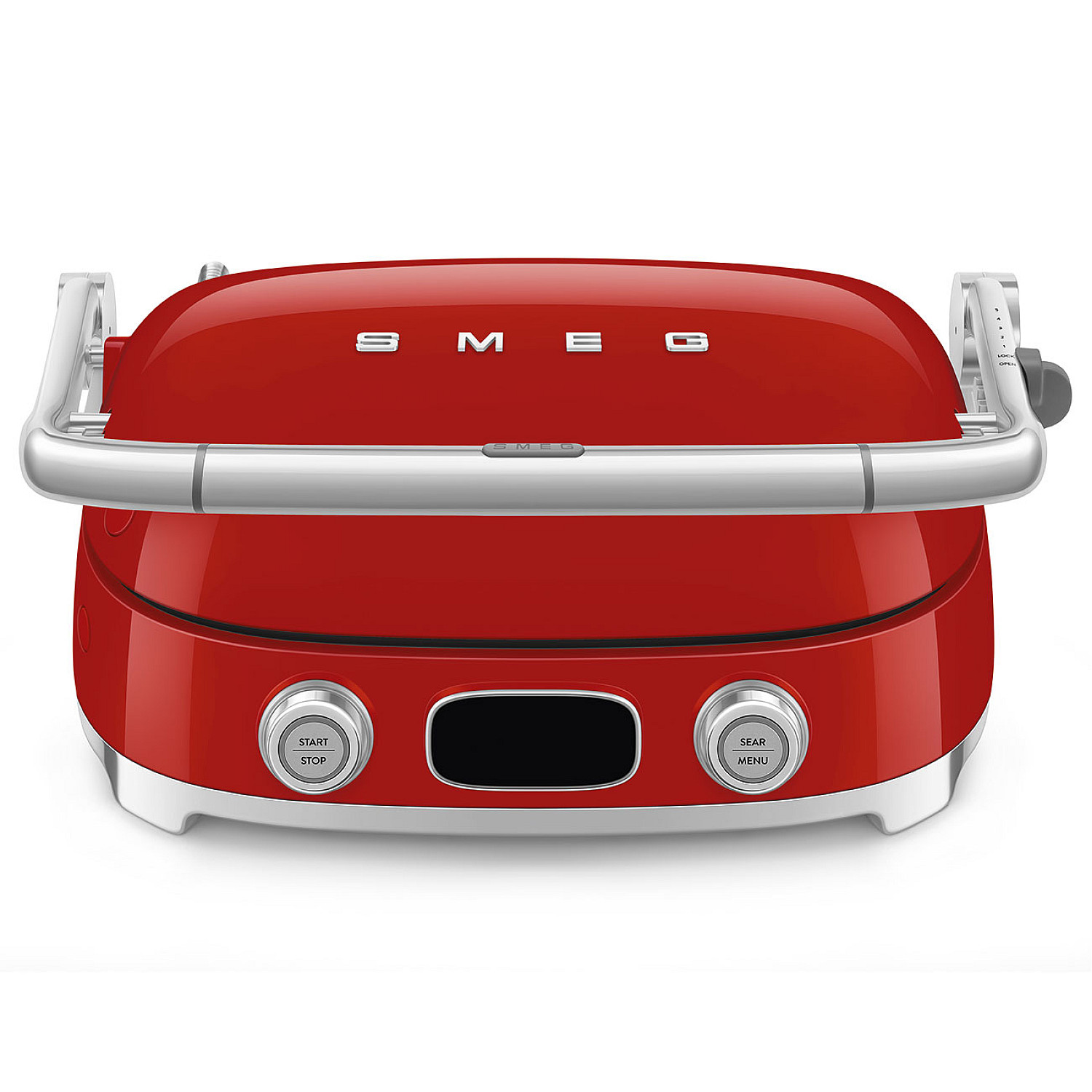 Smeg sm&ouml;rg&aring;sgrill mgf01rdeu - bordsgrill. r&ouml;d
