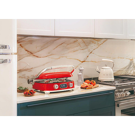 Smeg - MGF01RDEU - Bordsgrill. Röd