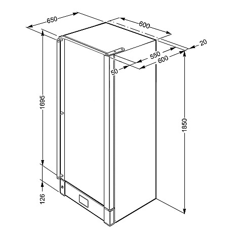 SMEG - SCV115GS, 197 flaskor
