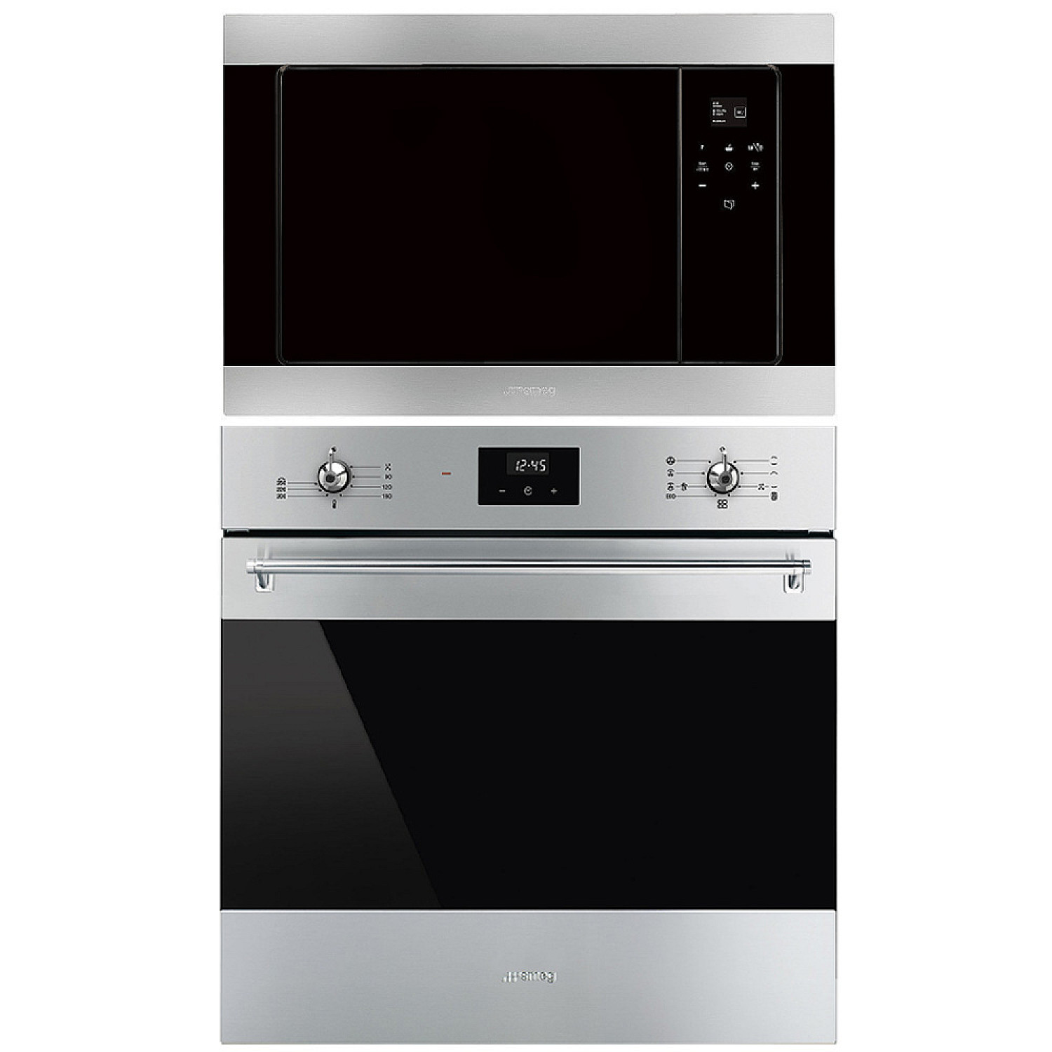 Smeg ugn och mikro sf6300tvx-fmi320x2, ugn med varmluft + mikro