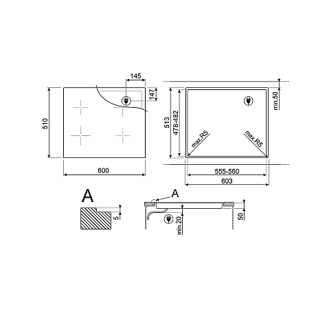Smeg - SF6300TVX-SI1M4644D - Ångrengöringugn & Häll med Bluetooth