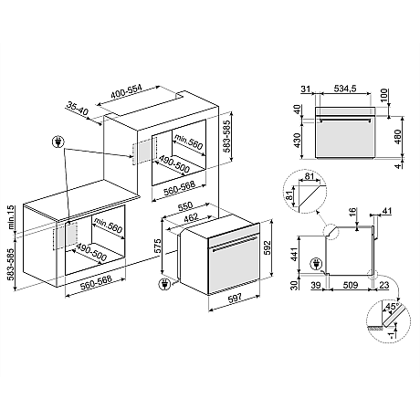 Smeg - SF6300TVX-SI1M4644D-STL262D-KSET600XE