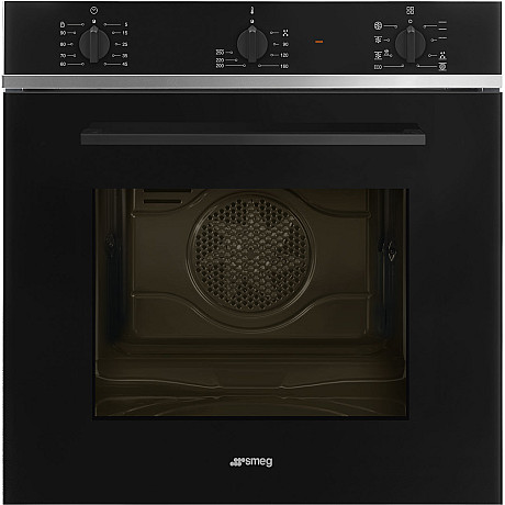 Smeg - SF64M3TB - Svart, Termoventilerad & Kapacitet 70 liter