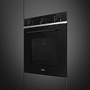 Smeg - SF64M3TB - Svart, Termoventilerad & Kapacitet 70 liter