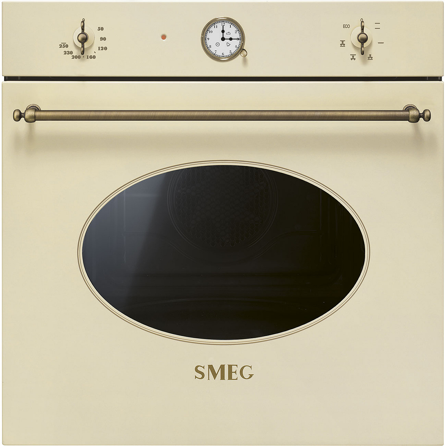 Smeg inbyggnadsugn sf68c1po - creme med vred kontroll