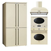 Smeg - Colonial Köksserie - Creme & Mässing Smeg - Colonial Köksserie - Creme & Mässing
