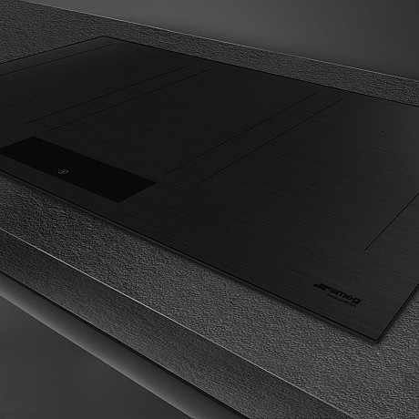 Smeg - SIM3864MB, stilren häll i mattsvart, 80 cm