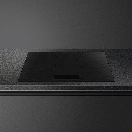 Smeg - SIM3864MB, stilren häll i mattsvart, 80 cm