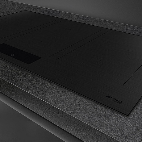 Smeg - SIM3964MB, stilren häll i mattsvart, 90 cm