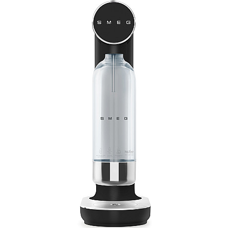 Smeg - SKC01BLM, stilren kolsyremaskin, Mattsvart	