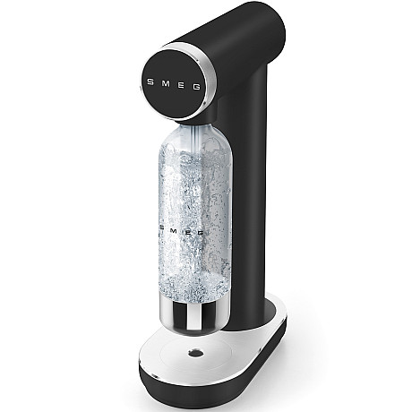 Smeg - SKC01BLM, stilren kolsyremaskin, Mattsvart	