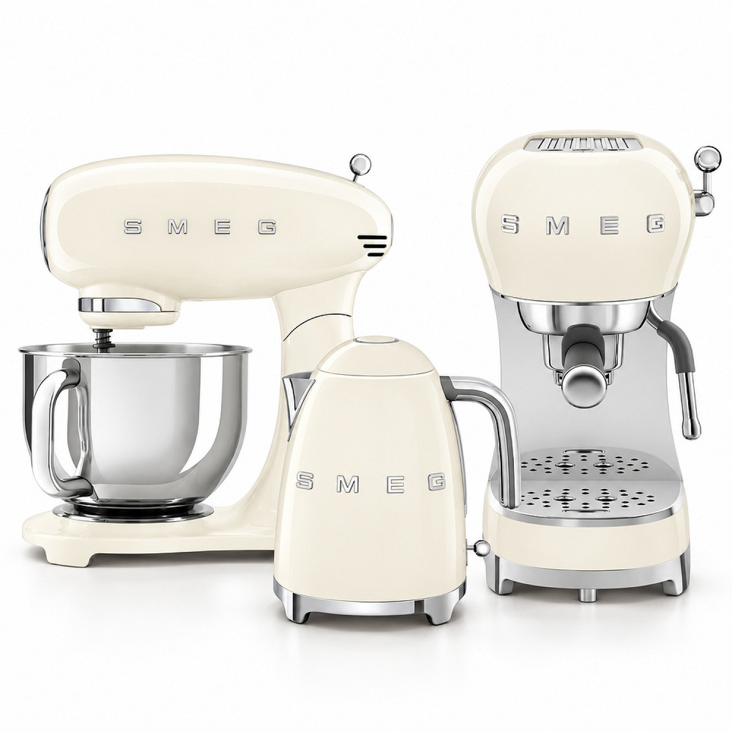 Smeg paket smf03creu-klf03creu-ecf02creu - creme