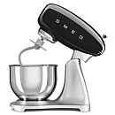 Smeg - SMF04BLEU - Svart, 50-talsdesign med 10 hastigheter