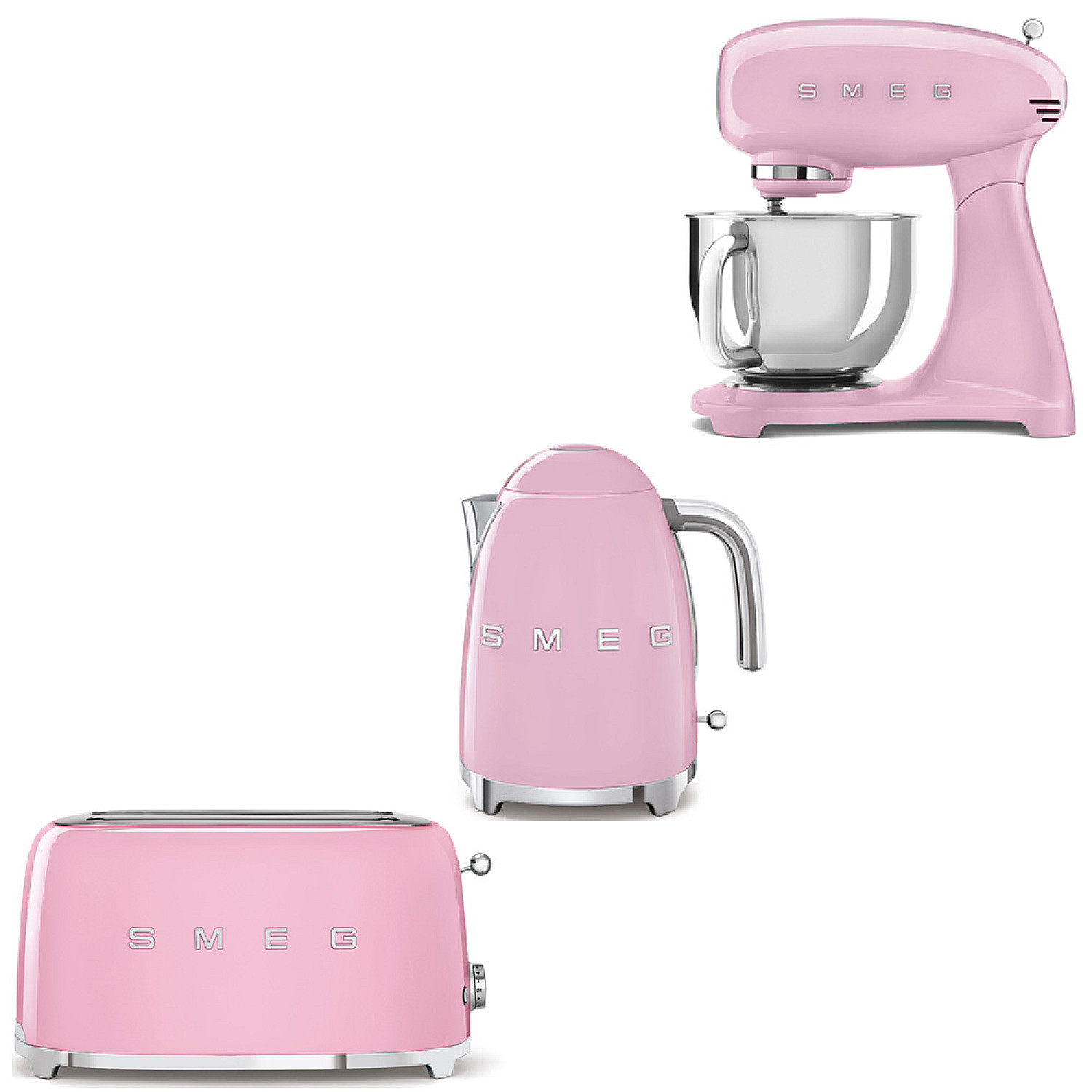 Smeg paket smf05pkeu-klf03pkeu-tsf02pkeu - rosa