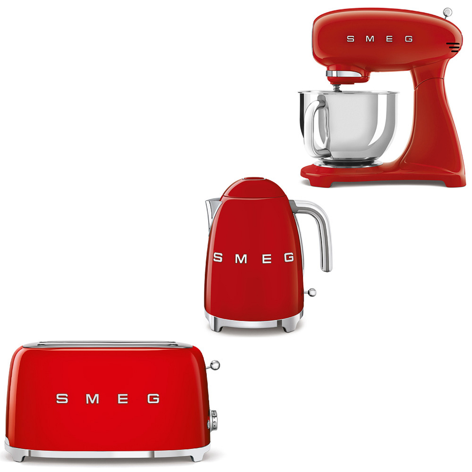 Smeg paket smf05rdeu-klf03rdeu-tsf02rdeu - r&ouml;d