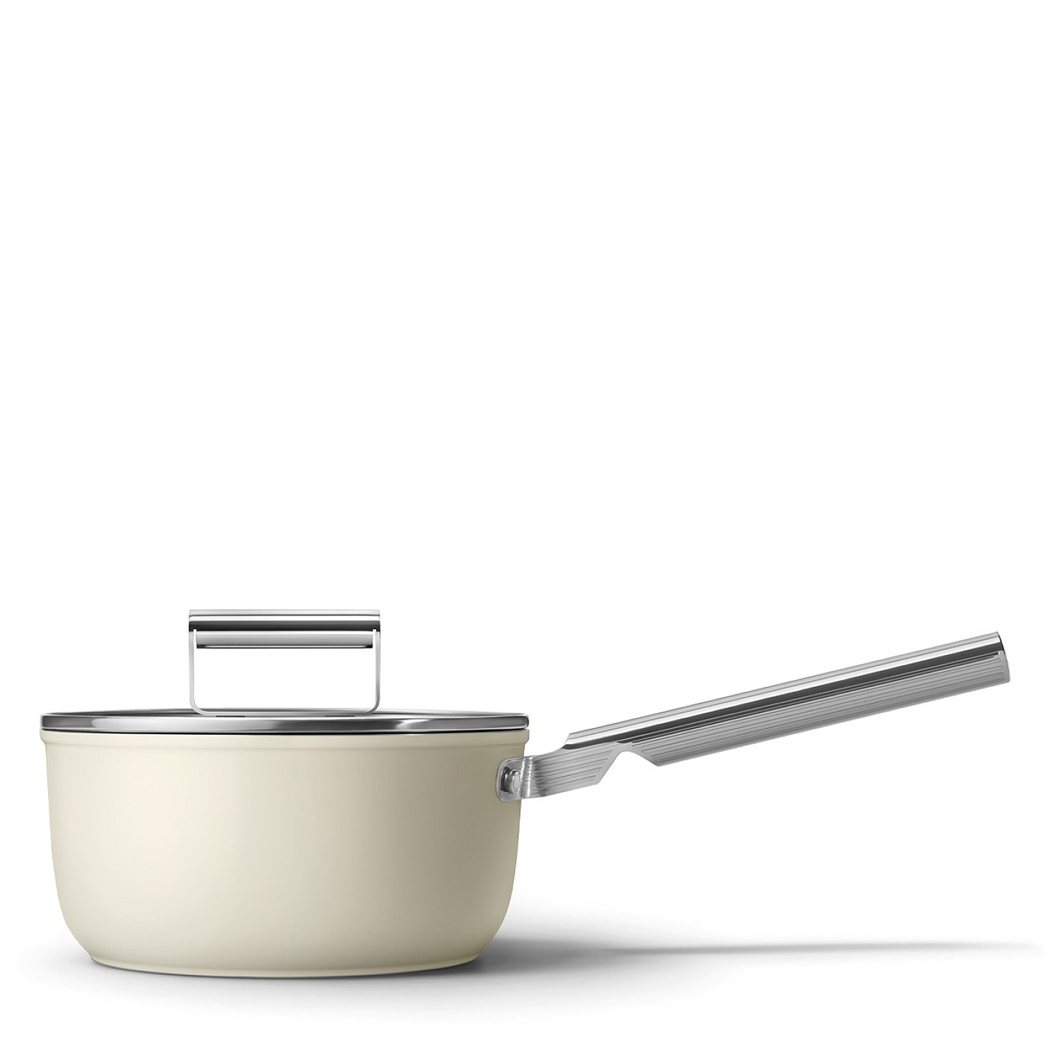 Smeg kokk&auml;rl keramisk kastrull 20 cm non-stick, creme