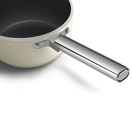 Smeg - Keramisk Kastrull 20 cm Non-Stick, Creme