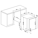 SMEG - STL253CL-KIT82CN - Tyst, Snabb med Frontpanel mattsvart