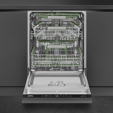 Smeg - STL7322BQL -  Plats för 14 kuvert & Anti-dropp