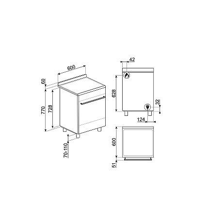 Smeg - SX61GM - Rostfri