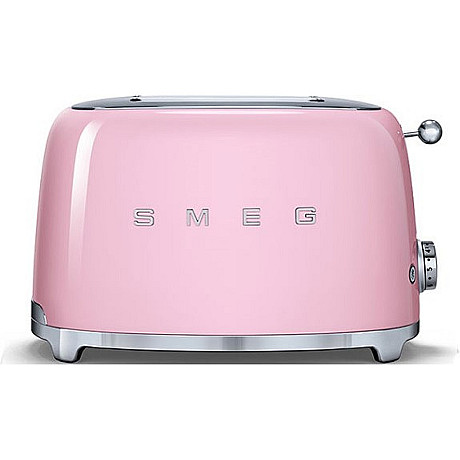 Smeg - Frukostpaket 4 delar - Rosa med 50's Style
