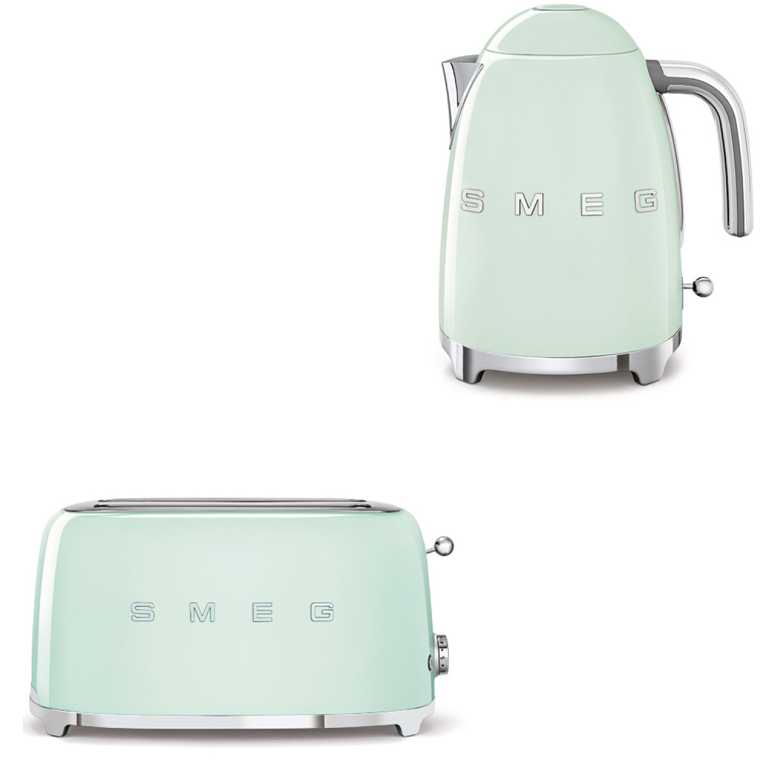 Smeg paket morning collection - pastellgr&ouml;n med 50's style